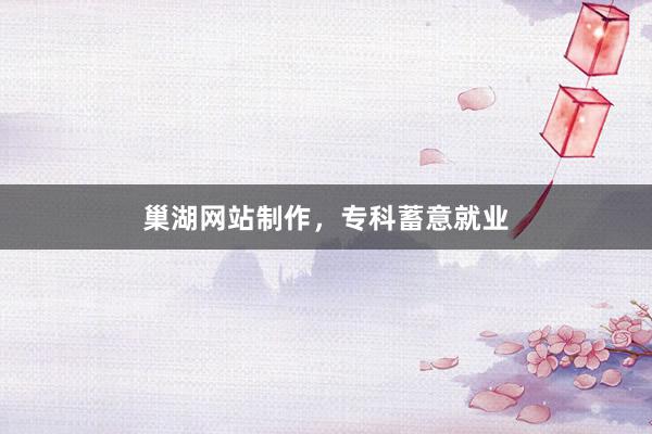 巢湖网站制作，专科蓄意就业